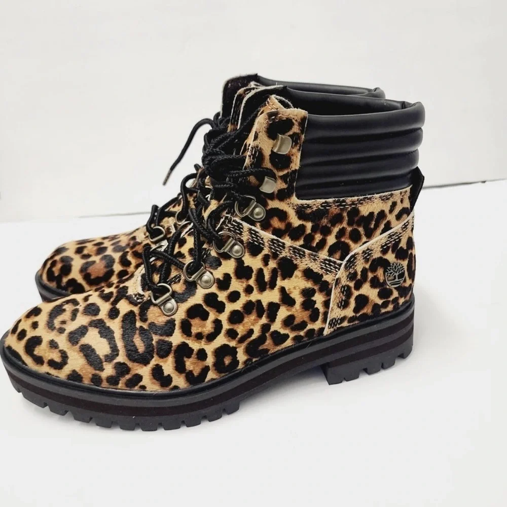 Timberland Hiker Boots Leopard Animal Print​​​ - Picture 7 of 7